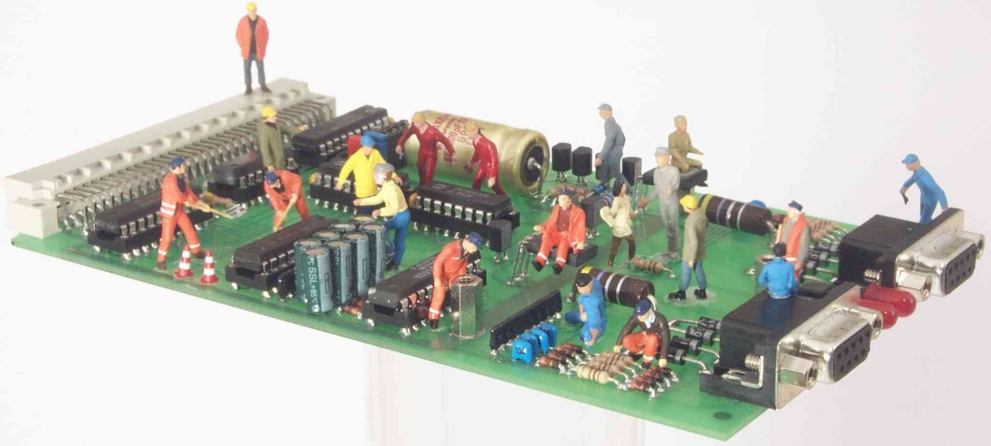 Bild Maennchen auf Platine