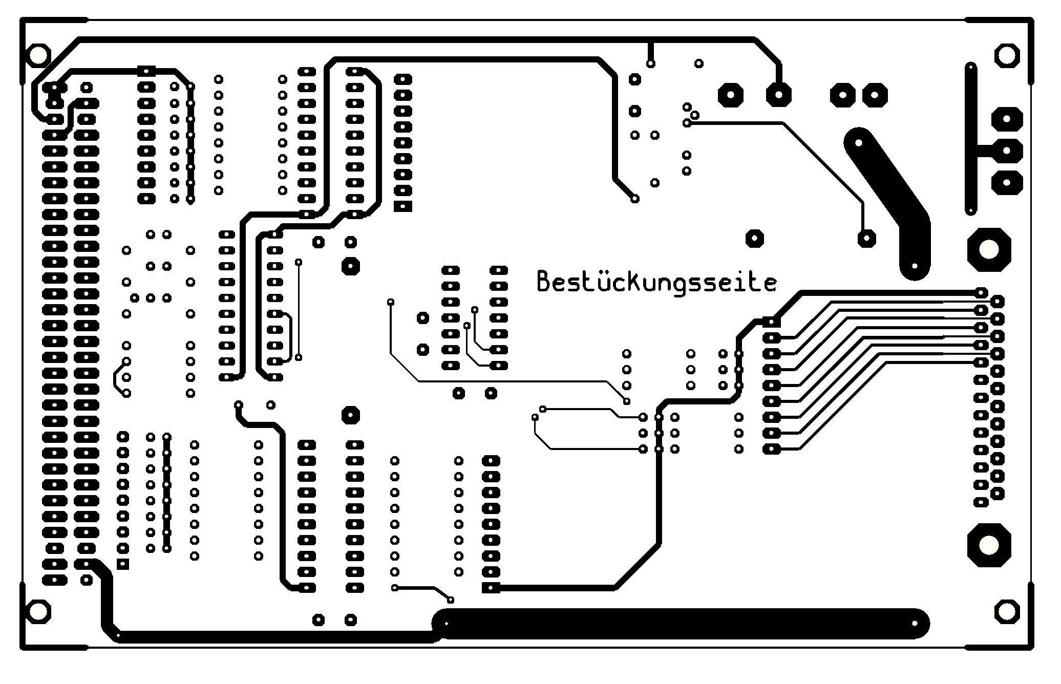 Kupfer oben zum Interface zur PIO-Karte